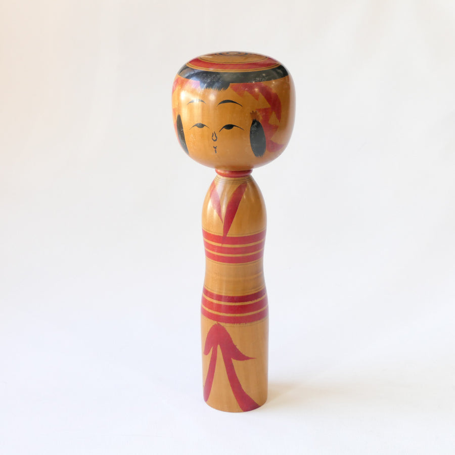 Vintage Kokeshi Doll - Yajirō-style (1989)