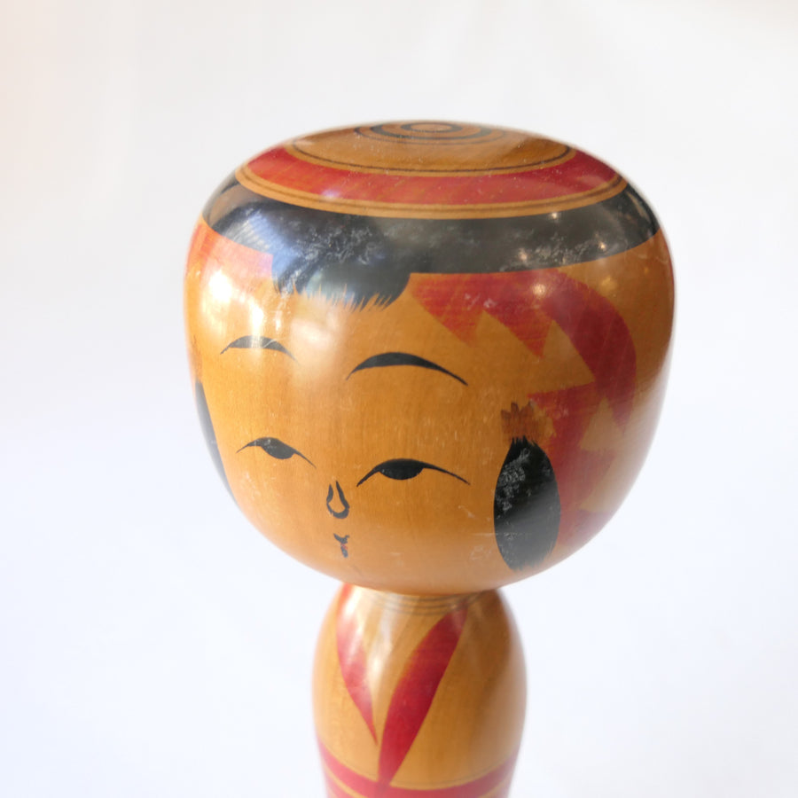 Vintage Kokeshi Doll - Yajirō-style (1989)