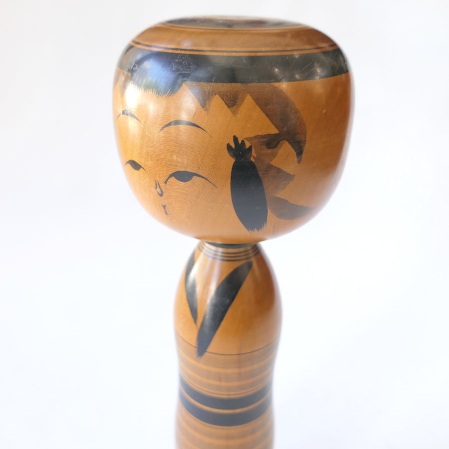 Vintage Kokeshi Doll - Yajirō-style (1989)