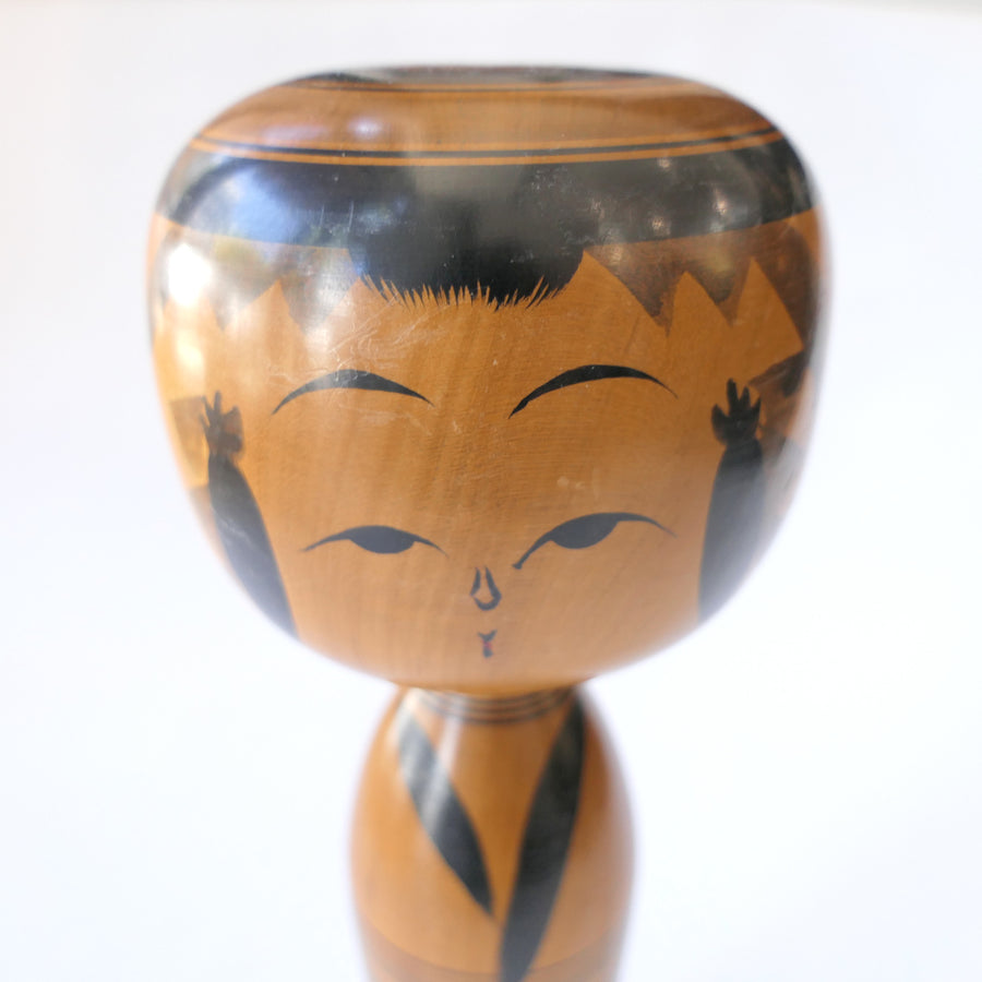 Vintage Kokeshi Doll - Yajirō-style (1989)